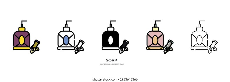 hand Soap vector type icon