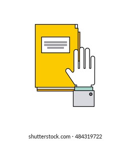 hand social media icon vector illustration design