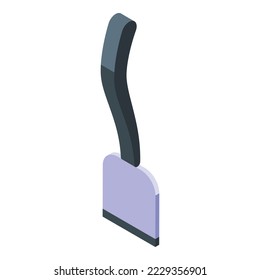 Hand spatula icon isometric vector. Tool spoon. Baking food