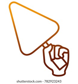 hand with spatule isolated icon