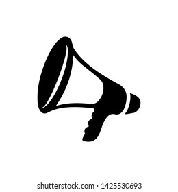 hand speaker icon vector flat design.loudspeaker collection 