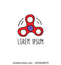 hand spinner doodle icon