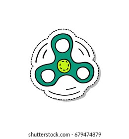 hand spinner doodle icon, sticker