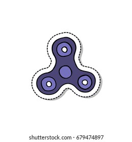 hand spinner doodle icon, sticker