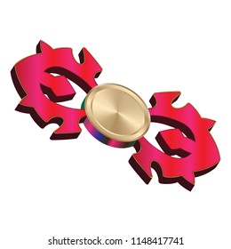 Hand spinner. Fidget toy for increased focus, stress relief.