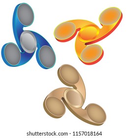 Hand spinner. Fidget toy for increased focus, stress relief.