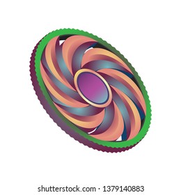 Hand spinner. Fidget toy for increased focus, stress relief.
