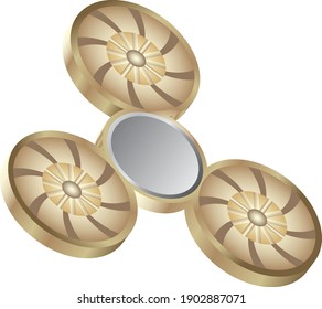 Hand spinner. Juguete fidget para mayor concentración, alivio del estrés.