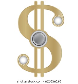 Hand spinner. Fidget toy for increased focus, stress relief.