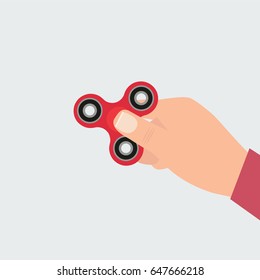 Hand spinner. Fidget toy for increased focus, stress relief