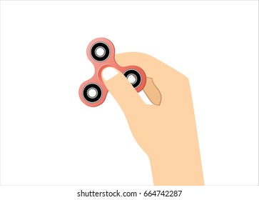Hand spinner. Fidget toy for increased focus, stress relief