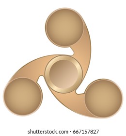 Hand spinner. Fidget toy for increased focus, stress relief.