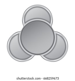 Hand spinner. Fidget toy for increased focus, stress relief.