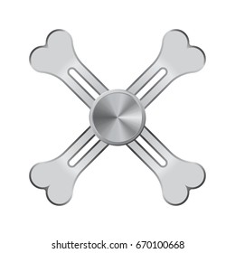 Hand spinner. Fidget toy for increased focus, stress relief.