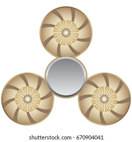 Hand spinner. Fidget toy for increased focus, stress relief.