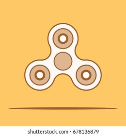 Hand Spinner Fidget. Vector Illustration.