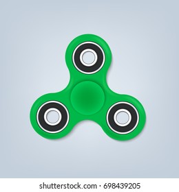 Hand spinner fidget vector illustration. Relaxation hand spinner