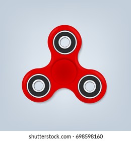 Hand spinner fidget vector illustration. Relaxation hand spinner