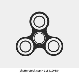 Hand spinner flat vector icon.