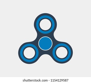 Hand spinner flat vector icon.