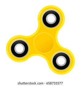 Hand spinner flat vector illustration. Hand spinner tricks. Badges, labels, banners, advertisements, brochures, business templates. Vector illustration isolated on white background