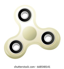 Hand spinner flat vector illustration. Hand spinner tricks. Badges, labels, banners, advertisements, brochures, business templates. Vector illustration isolated on white background