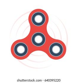 Hand spinner icon. Vector illustration in flat style isolated on white background