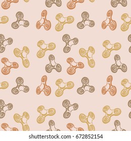 Hand spinner Seamless pattern. Vector pattern