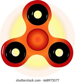 Hand spinner. Toy for increased focus, stress relief.