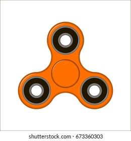 Hand spinner toys flat vector icons