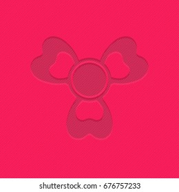 Hand spinner toys flat vector background