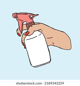 Hand Spray Tshirt Vector Design