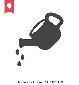 hand with sprinkler pot