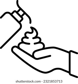 Handsterilisierungs-Seifenkonzept, Desinfektionsmittel und Sterilantien Flaschen Vektorsymbol-Design, Wohnungsaufsichtssymbol, Hausreinigungszeichen, professionelle Reinigungsgeräte Stockillustration