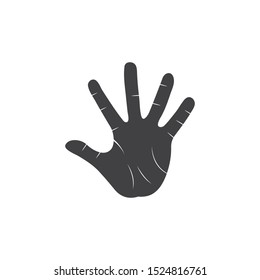Hand stop and denied icon  vector  illustration design template