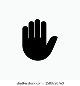 
Hand Stop Icon - Prohibition Vector, Sign and Symbol in Line Art Style for Design, Presentation, Website or Apps Elements.