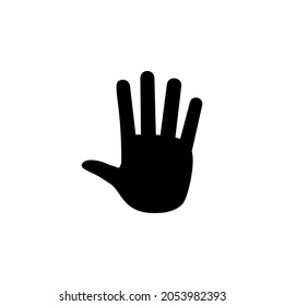 Hand, stop icon in Safety set
