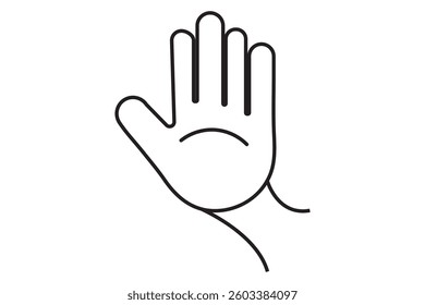 Hand stop icon set vector illustration for web, ui, and mobile apps,