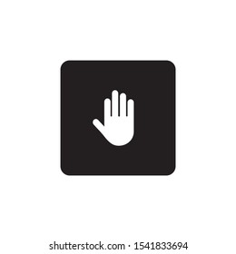 Hand stop icon symbol vector