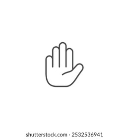 Hand stop icon symbol vector illustration