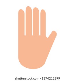 hand stop isolated icon