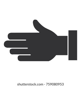 hand stop isolated icon