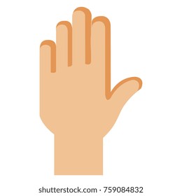 hand stop isolated icon
