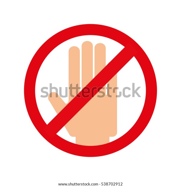 Cartel de prohibido introducir las manos