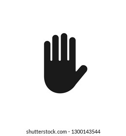 hand stop Sign icon 