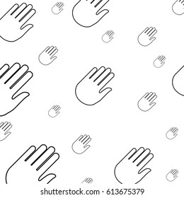 hand stop symbol pictogram