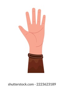 hand stoping protesting gesture icon