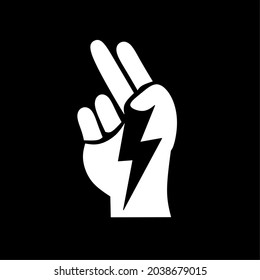 Diseño del logo de la silueta de tormenta