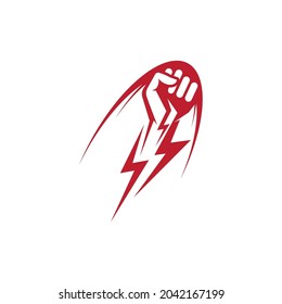Hand Strong Template vector icon illustration design