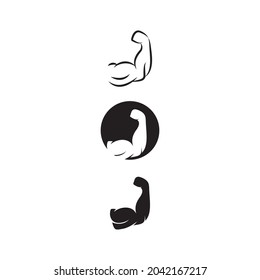 Hand Strong Template vector icon illustration design